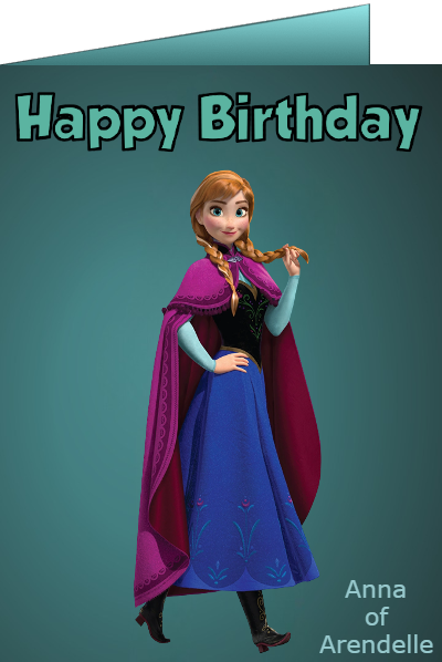 Disney eCard featuring Anna of Arendelle from Frozen