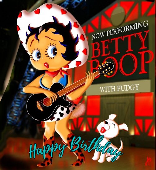 betty boop cowgirl cards