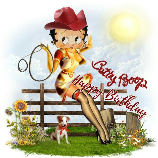 betty boop cowgirl cards