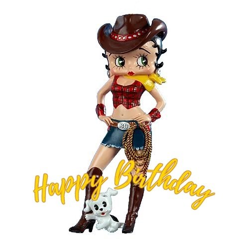 betty boop cowgirl cards