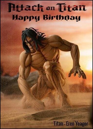 attack on titans flip card