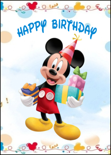 Birthday Flip Cards For Kids