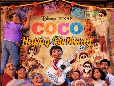 Coco birthday cards