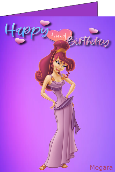 Disney eCard featuring Megara from Hercules