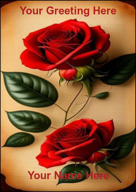 free personalized Greeting card