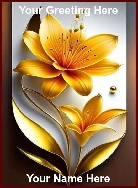 free personalized Greeting card