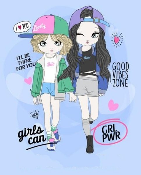 girls-friendship ecards