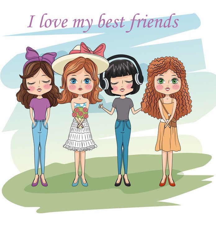 girls-friendship ecards