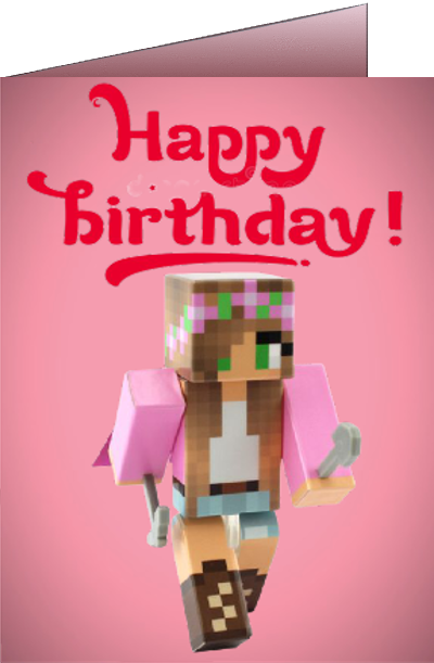 minecraft birthday ecards