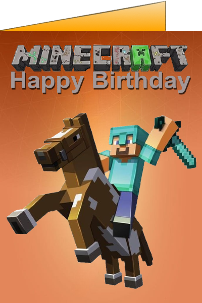 minecraft birthday ecards