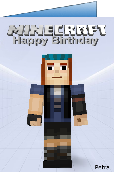 minecraft birthday ecards