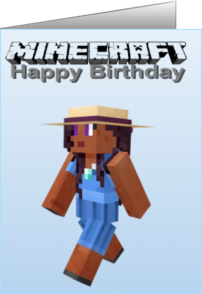 minecraft birthday ecards