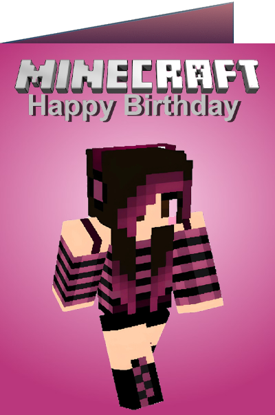 minecraft birthday ecards