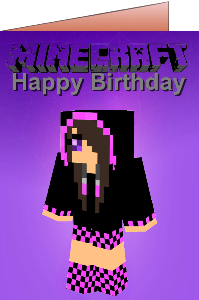 minecraft birthday ecards