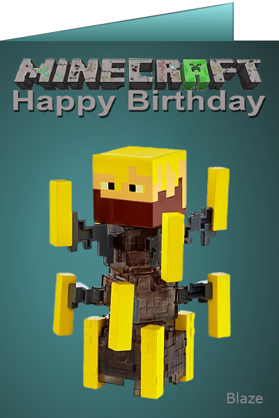 minecraft birthday ecards