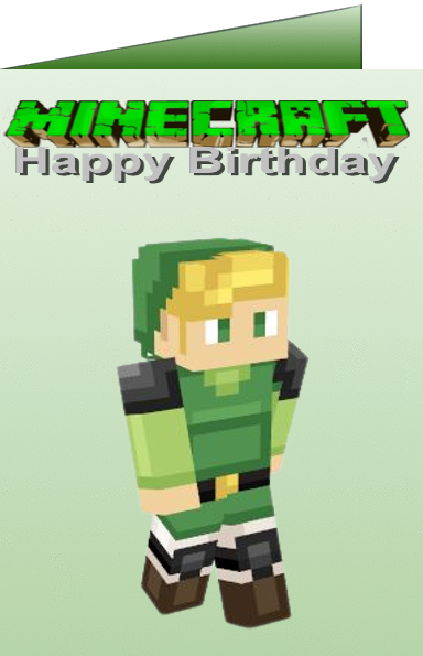 minecraft birthday ecards