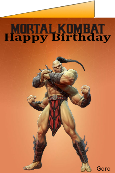 mortal kombat birthday ecards