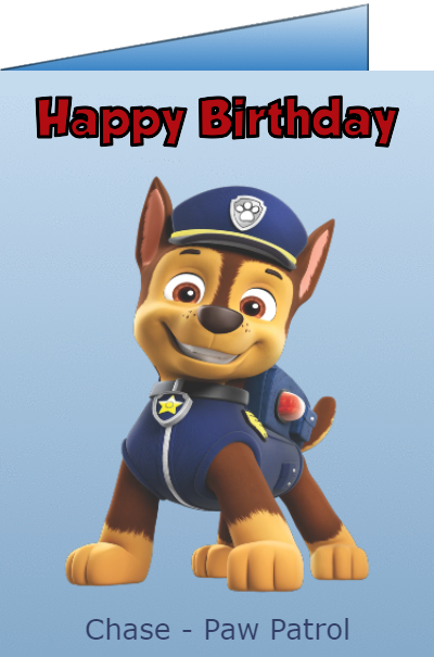 paw patrol birthday ecards