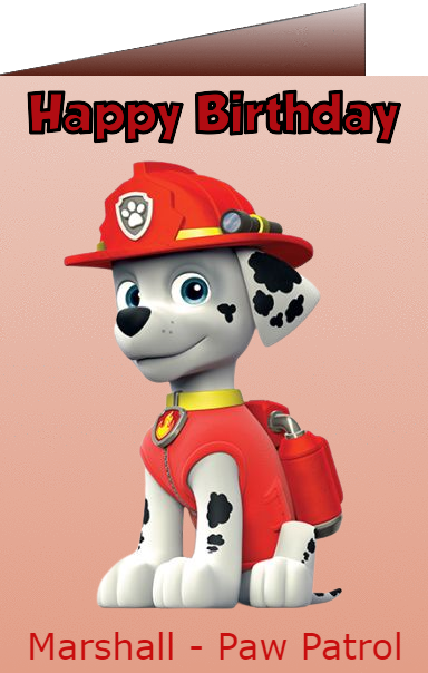 paw patrol birthday ecards