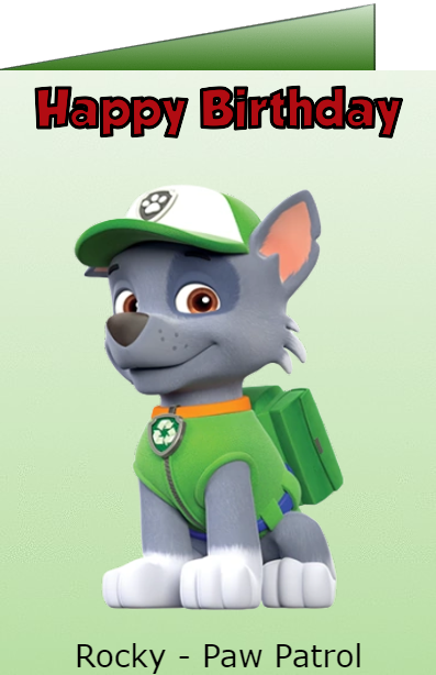 paw patrol birthday ecards