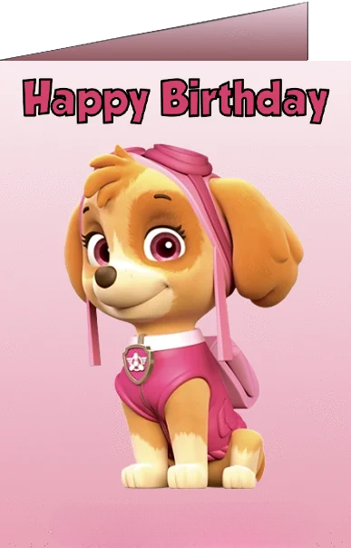 paw patrol birthday ecards