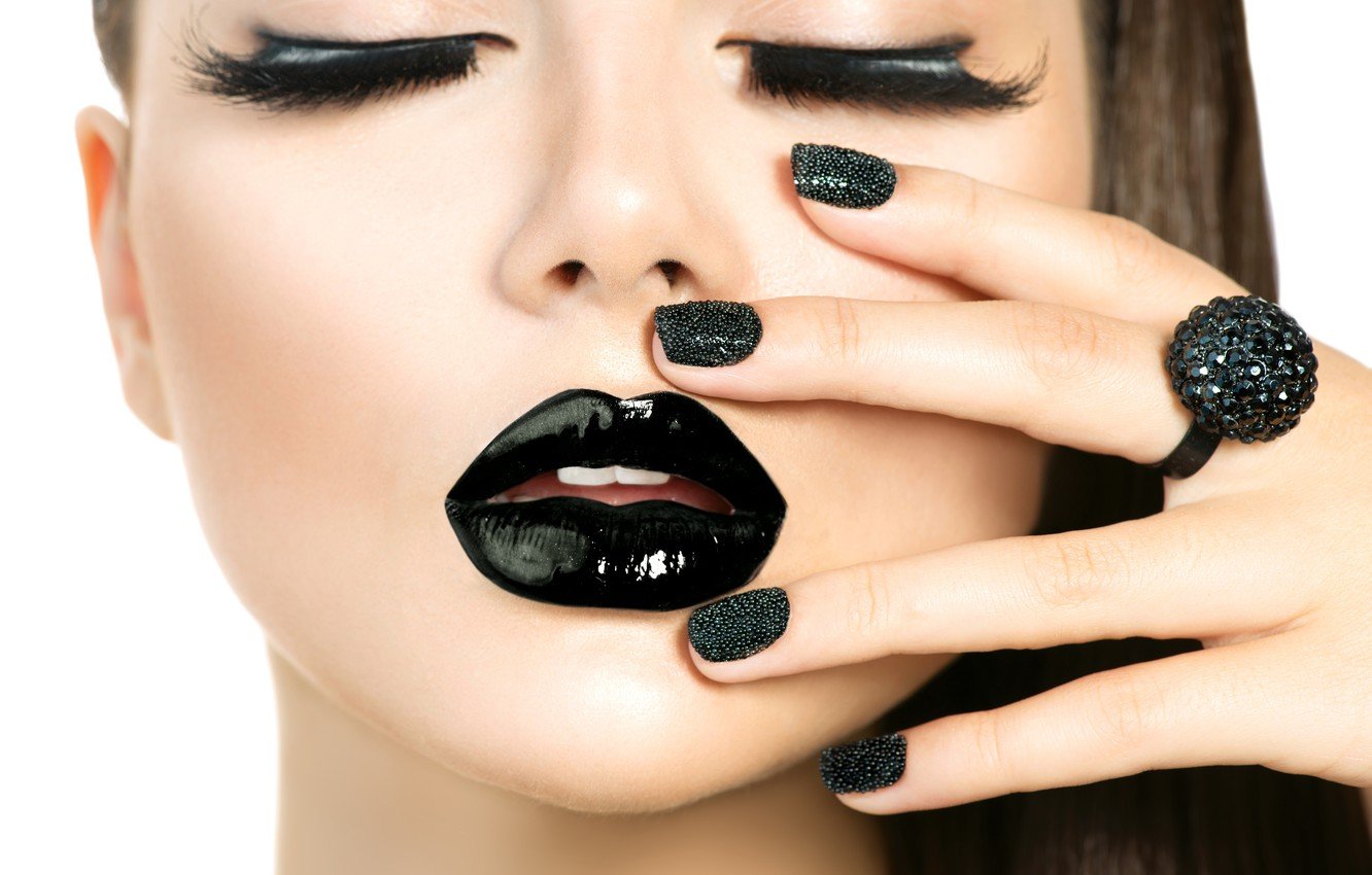 sexy black nails