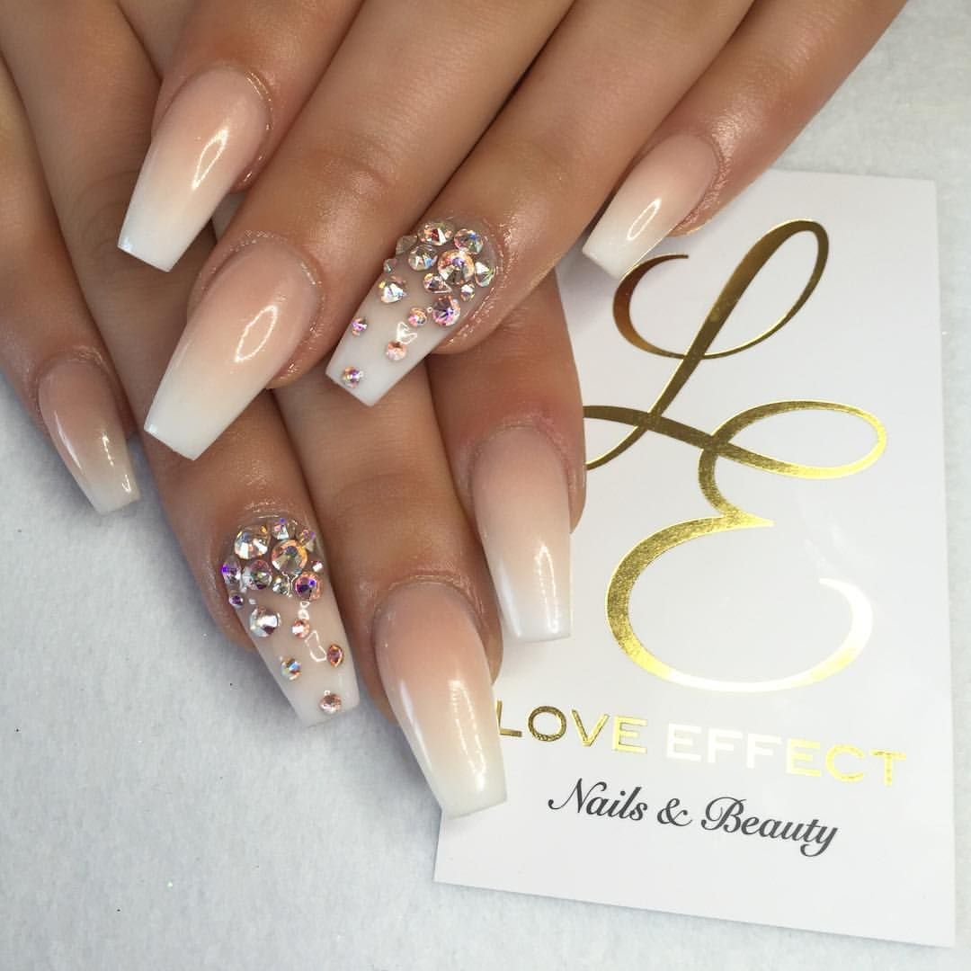 women's white and gold nails