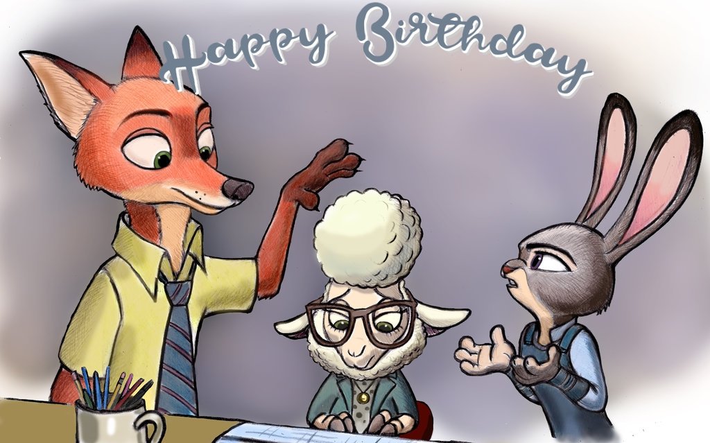 zootopia birthday cards