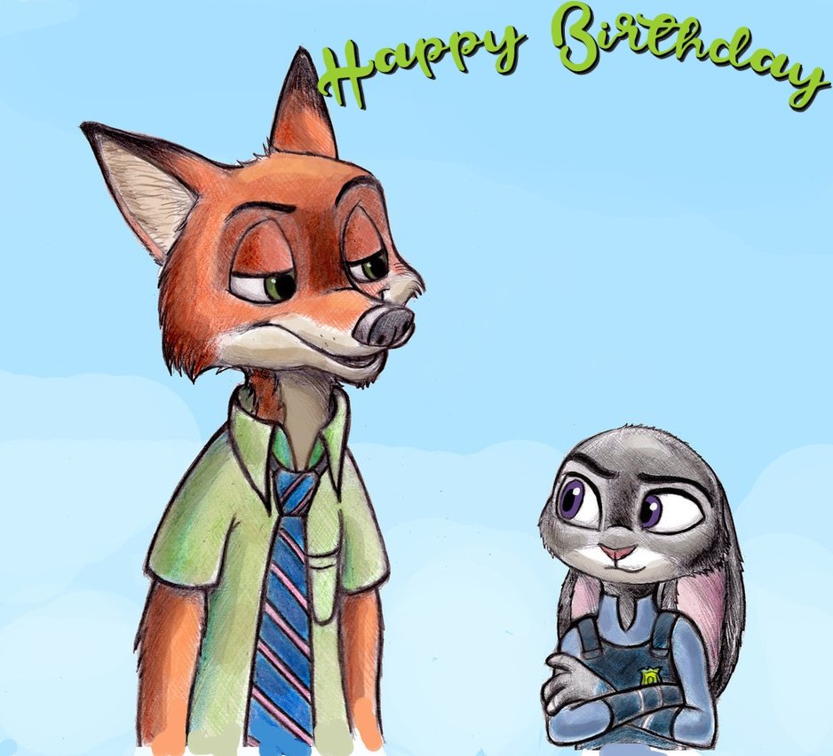 zootopia birthday cards