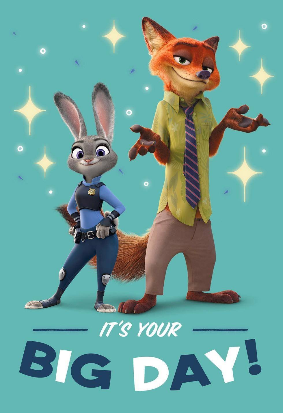zootopia birthday cards