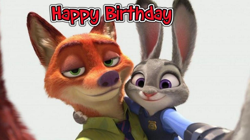zootopia birthday cards