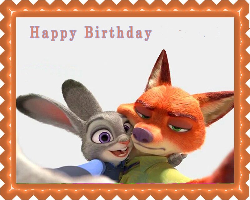 zootopia birthday cards
